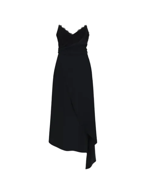 Moschino lace-trim dress Black 04190545