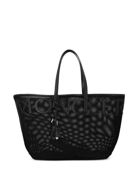 Moncler logo detail shopper tote bag Black L109B5D00007M8644