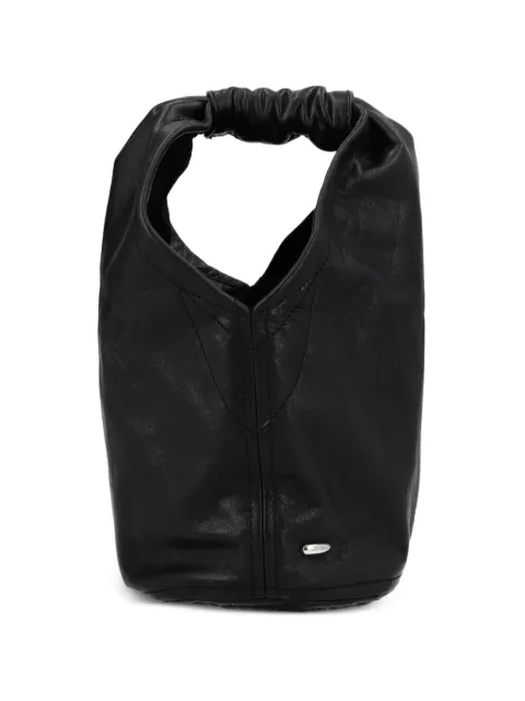 OUR LEGACY gathered leather tote bag Black A2268FMA