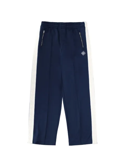 Casablanca appliqué panel track pants Blue MSP26JTR33001NAVY
