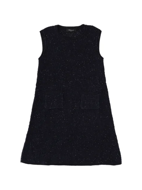 Fabiana Filippi bouclé shift mini dress Blue ABD276F684M2255146