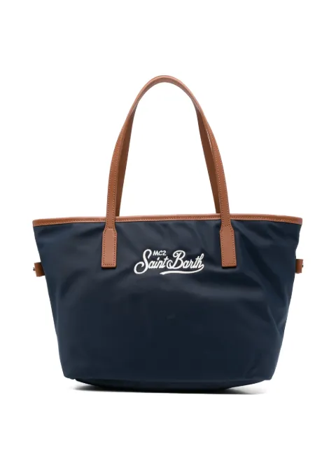 MC2 Saint Barth embroiderd-logo tote bag Blue CB0004