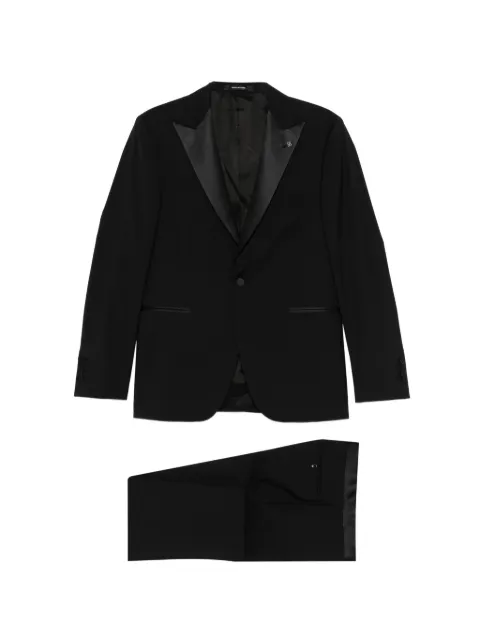 Tagliatore peak-lapel suit Black SFBR15A01060004