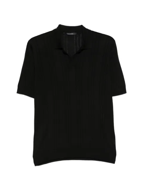 Tagliatore Darnel vertical-stripe T-shirt Black DARNELGSE2603