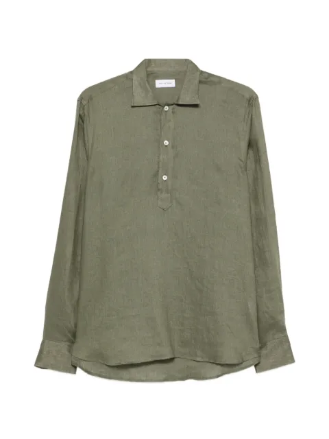 Tagliatore Dustin half-button shirt Green DUSTINNS740005U