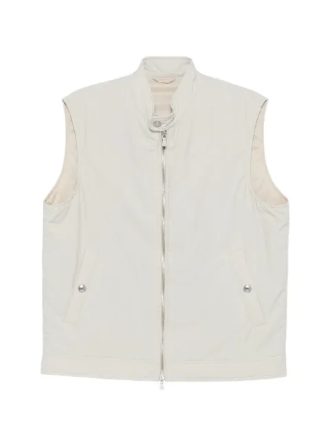 Eleventy zip-up gilet Neutrals M75GILM03GBT27007