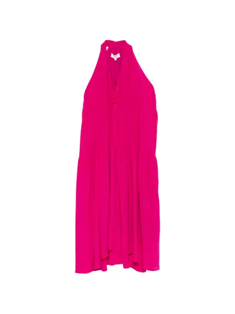 PSOPHIA tie-detail halterneck dress Pink 234DRS2730