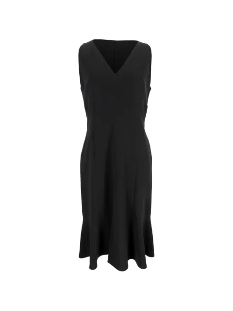 Max Mara 2024 V-neck midi dress Black NAPPUITCL637052W