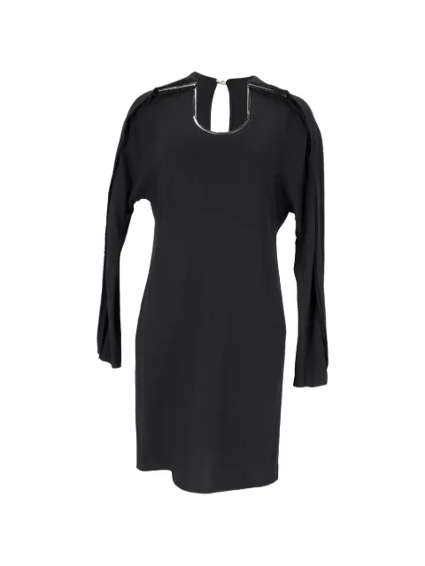 Lanvin Pre-Owned 2018 hardware-detail mini dress Black NAPPUGBCL618634W