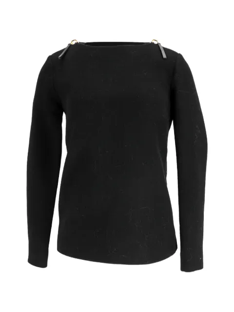 Marni Pre-Owned shoulder-zip sweater Black NAPPUFRCL623753W