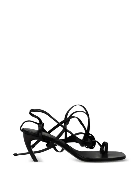 The Attico Nova strappy leather sandals Black NAPPUITSH588168W