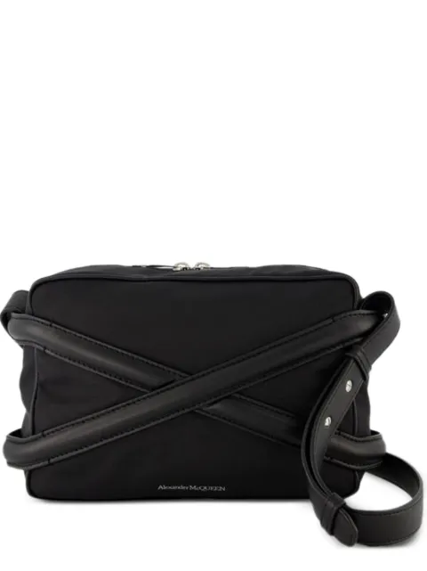 Alexander McQueen Pre-Owned logo-detail messenger bag Black MFESFRBA213318M