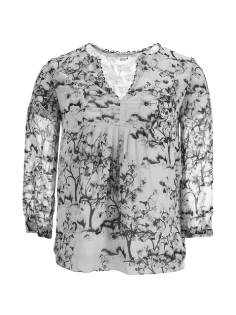 Diane Von Furstenberg Vintage 2024 printed V-neck blouse White NAPPUDECL636397W