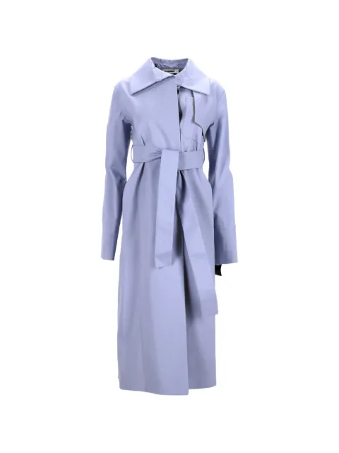 Jil Sander Pre-Owned belted trench coat Purple NAPPUDECL463777W