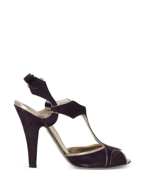 Valentino Garavani Pre-Owned t-strap sandals Purple NAPPUFRSH520157W