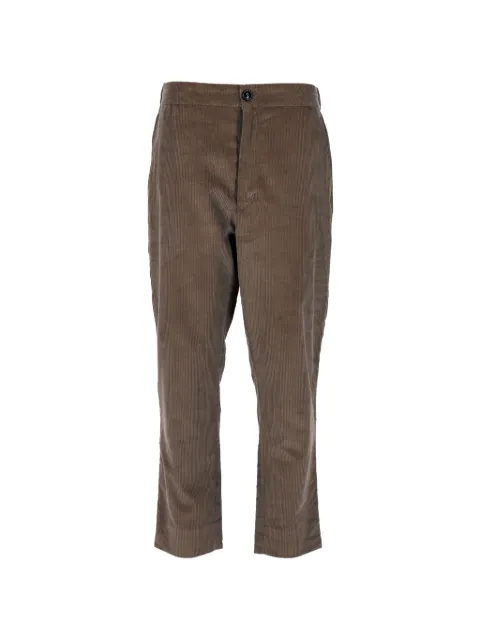 AMI Paris cropped corduroy trousers Brown MRPPUDECL428079M