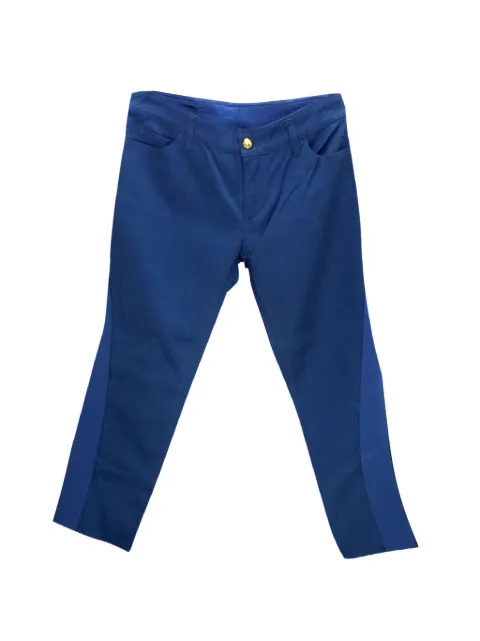 Louis Vuitton Pre-Owned cotton capri trousers Blue DTUTBBCHCL089872W