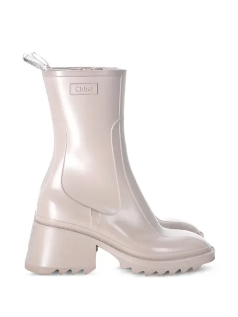 Chloé Pre-Owned Betty block-heel rain boots Neutrals MRPPUDESH419912W