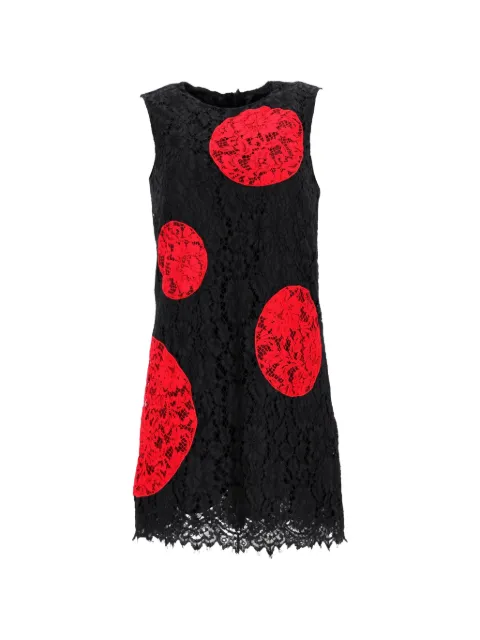 Dolce & Gabbana Pre-Owned polka-dot lace mini dress Black NAPPUFRCL447020W