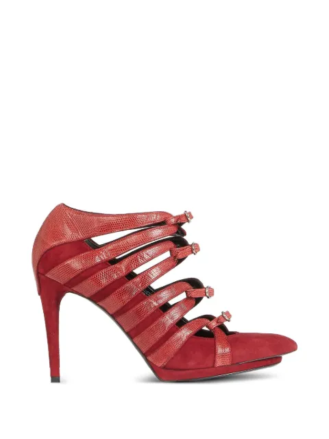 Balenciaga Pre-Owned strappy leather pumps Red 180520004164