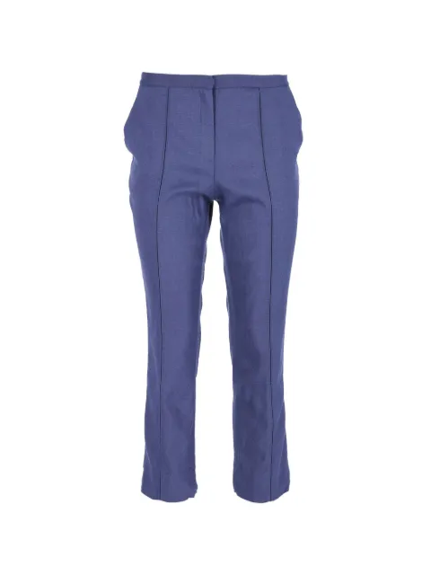 Diane Von Furstenberg Vintage pintucked trousers Blue NAPPUGBCL341159W
