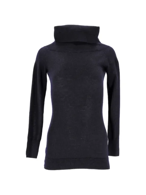 Iris & Ink turtleneck wool sweater Blue TONPUITCL363683W