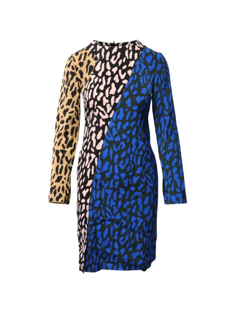 Diane Von Furstenberg Vintage Belmont leopard-print midi dress Black TONPUGBCL189282W