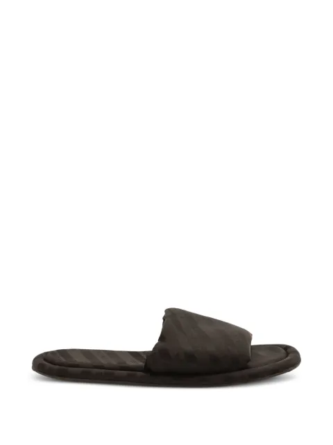 Balenciaga Pre-Owned hotel line logo slides Brown BAPUGBSH216406W