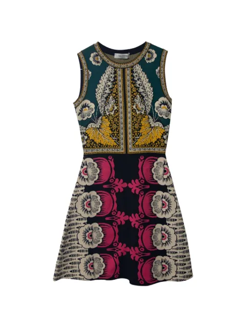 Valentino Garavani Pre-Owned sleeveless floral-detail midi dress Black NAPPUGBCL207219W
