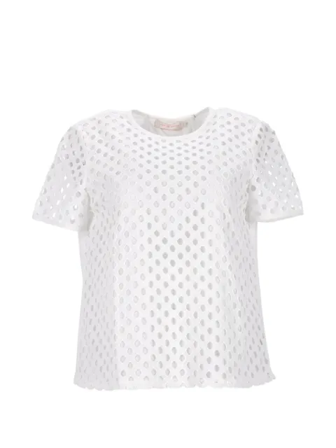 Tory Burch crew-neck T-shirt White TONPUGBCL258280W