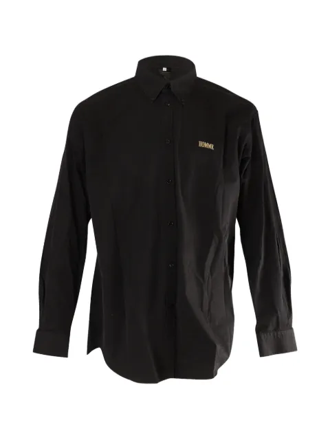 Balenciaga Pre-Owned button-down long-sleeve shirt Black BADOFRCL199710M