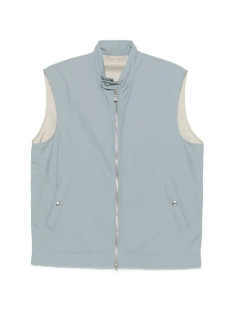 Eleventy zip pocket gilet Blue M75GILM03GBT27007