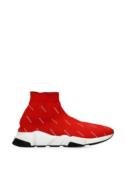 Balenciaga Pre-Owned Speed logo-print sneakers Red BAPUFRSH678737W
