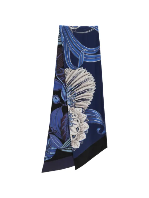 Ferragamo Pre-Owned 2024 printed scarf Blue TONPUDEAC629157W