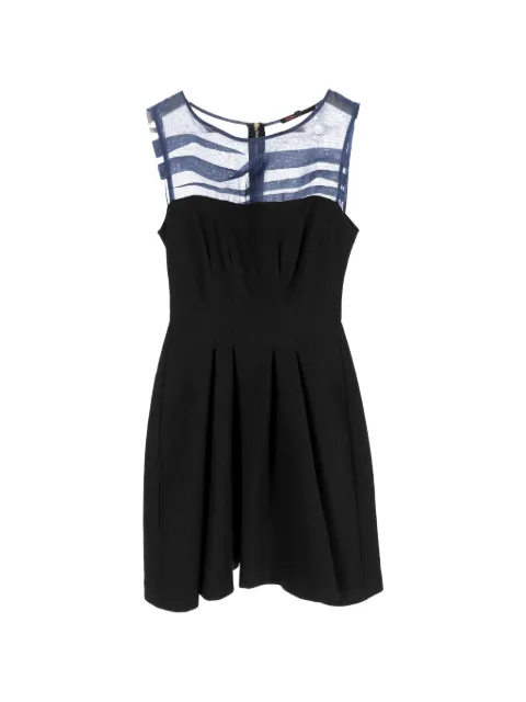 Maje pleated sleeveless mini dress Black TONPUFRCL614782W