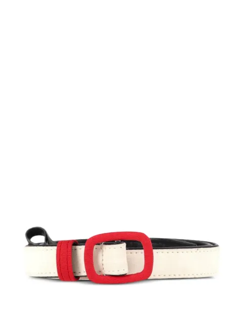 Alessandra Rich colourblock belt White NAPPUGBAC471780W