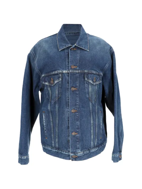 Balenciaga Pre-Owned embroidered-detail jacket Blue NAPPUUSCL605797W