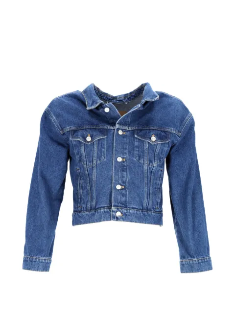 Balenciaga Pre-Owned cropped denim jacket Blue NAPPUDECL465243M
