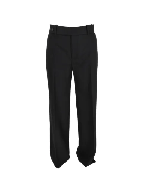 Chloé Pre-Owned pressed-crease trousers Black RFCPUDECL678831W