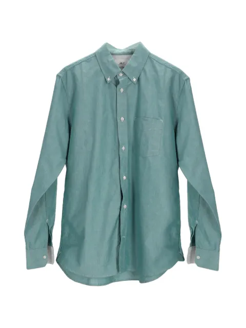 Mr P. button-down-collar shirt Green MRPPUDECL522075M