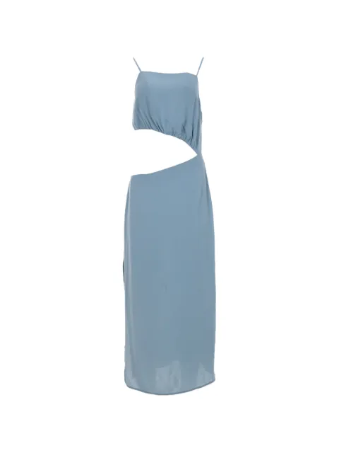 Reformation square-neck cut-out midi dress Blue TONPUDECL448533W
