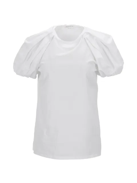 Alexander McQueen Pre-Owned puff-sleeve T-shirt White NAPPUDECL467561W