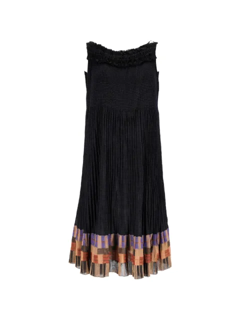 Missoni Pre-Owned shirred pleated mini dress Black NAPPUDECL461463W