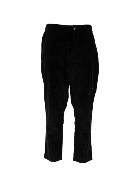 AMI Paris high-rise cropped trousers Black MRPPUDECL428076M