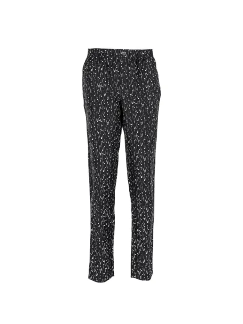 Dolce & Gabbana Pre-Owned straight-leg printed trousers Black MRPPUDECL446315M