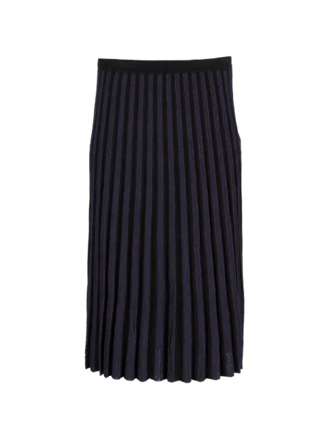 Diane Von Furstenberg Vintage pleated knit midi skirt Blue TONPUDECL377087W