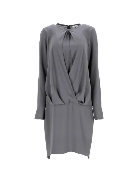 Brunello Cucinelli Vintage draped mini dress Grey NAPPUDECL461267W