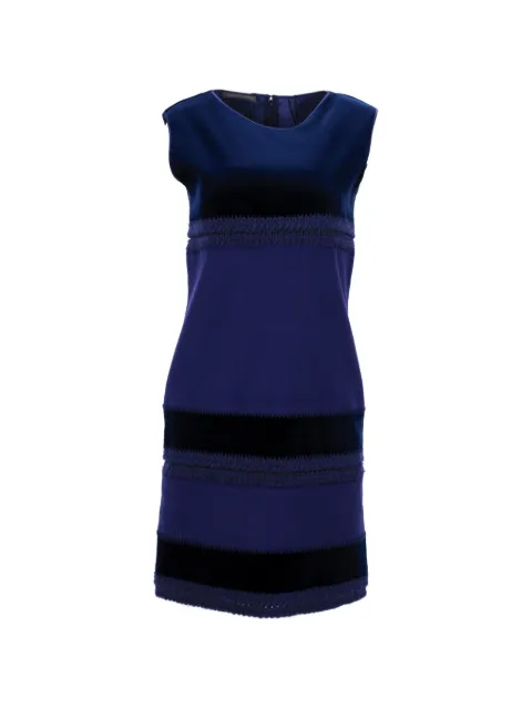 Alberta Ferretti Vintage sleeveless colourblock midi dress Blue TONPUDECL367993W