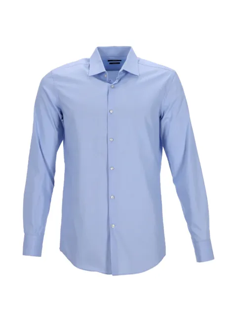 BOSS slim-fit cotton shirt Blue MRPPUDECL449605M