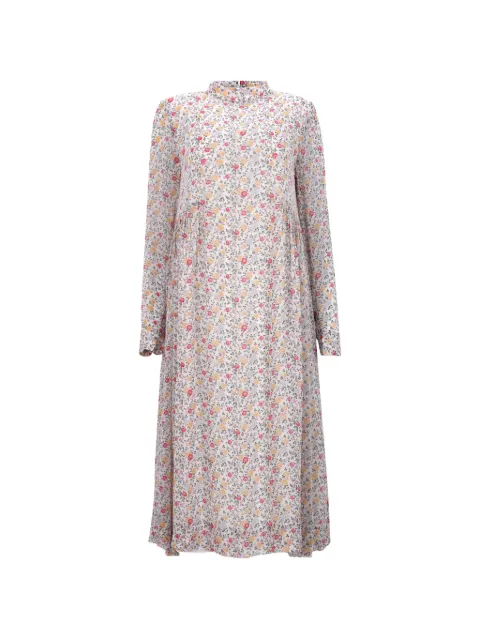 GANNI Ditsy midi dress White TONPUDECL371602W